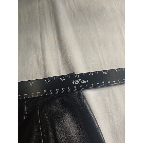 Croft and Barrow Lambskin Leather Pants Women's Size 8 Straight Lined High Waist - Picture 7 of 12
